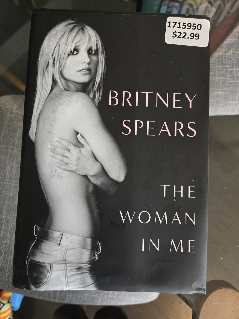Britney Spears "The Woman in Me" Hardcover Book - Black & White